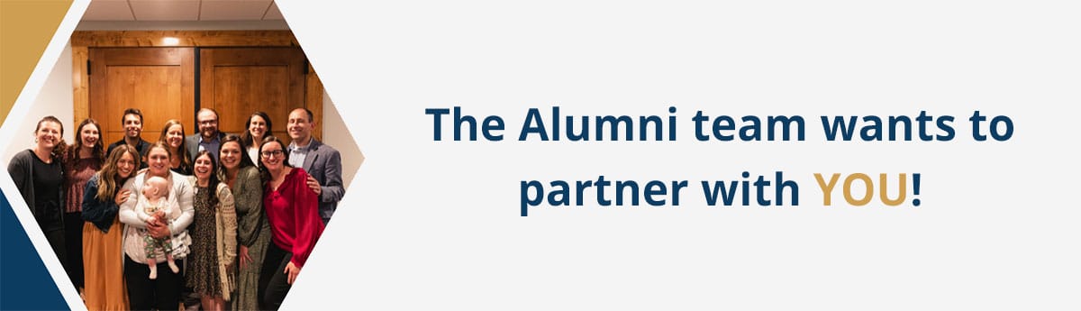 alumni partner with you