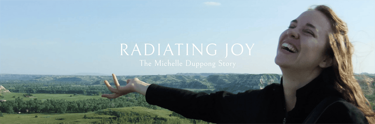 radiating joy