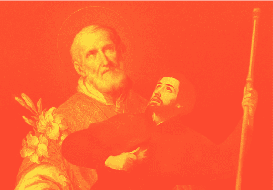 Saint Philip Neri and his favorite Saint Francis Xavier