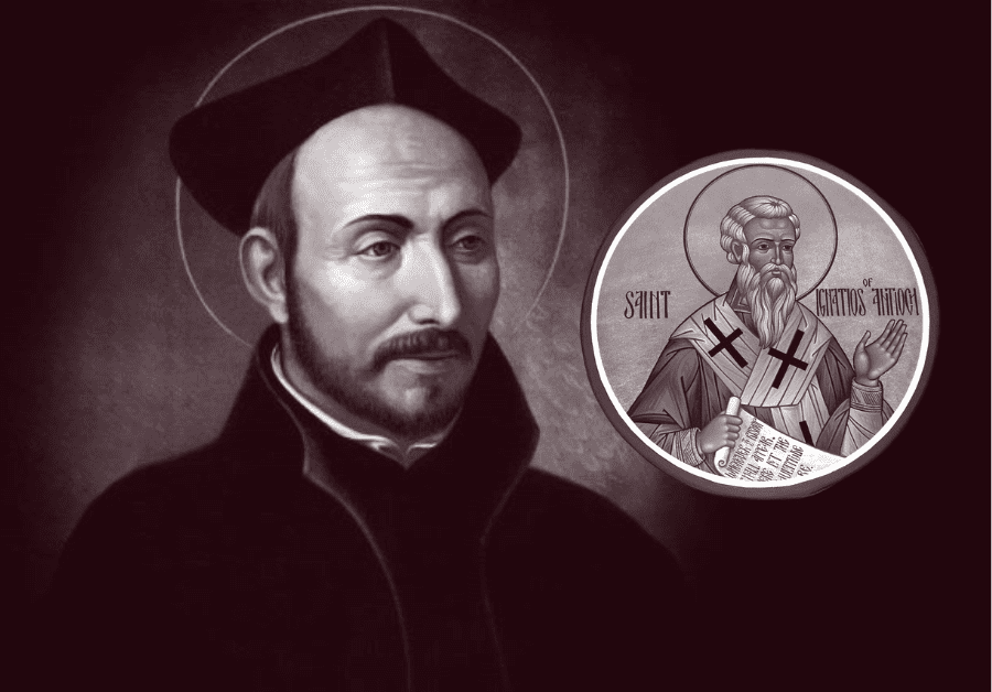 St. Ignatius of Loyola and his favorite saint St. Ignatius of Antioch