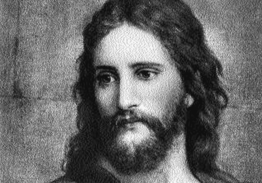 Jesus's face shown as the image for the Catholic app, Pray More Novenas