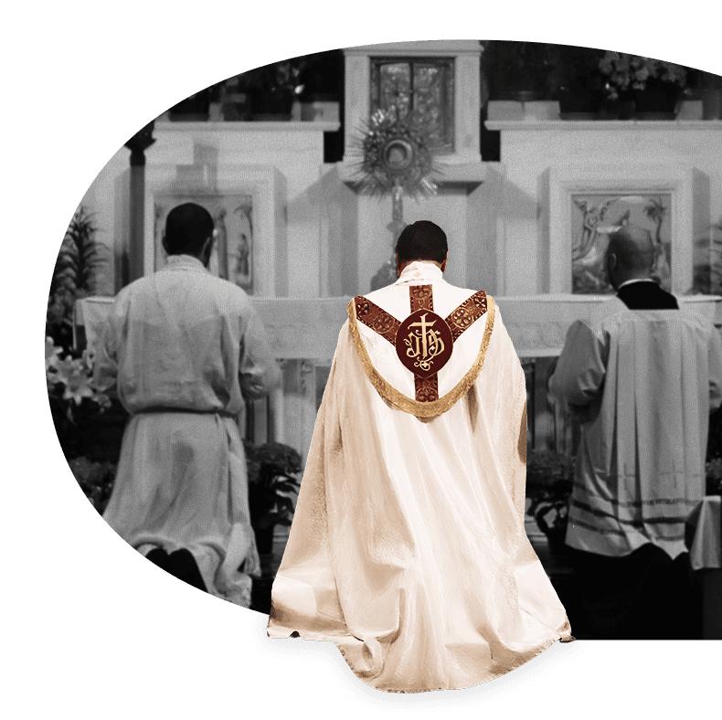 catholic priest parish worship hero image