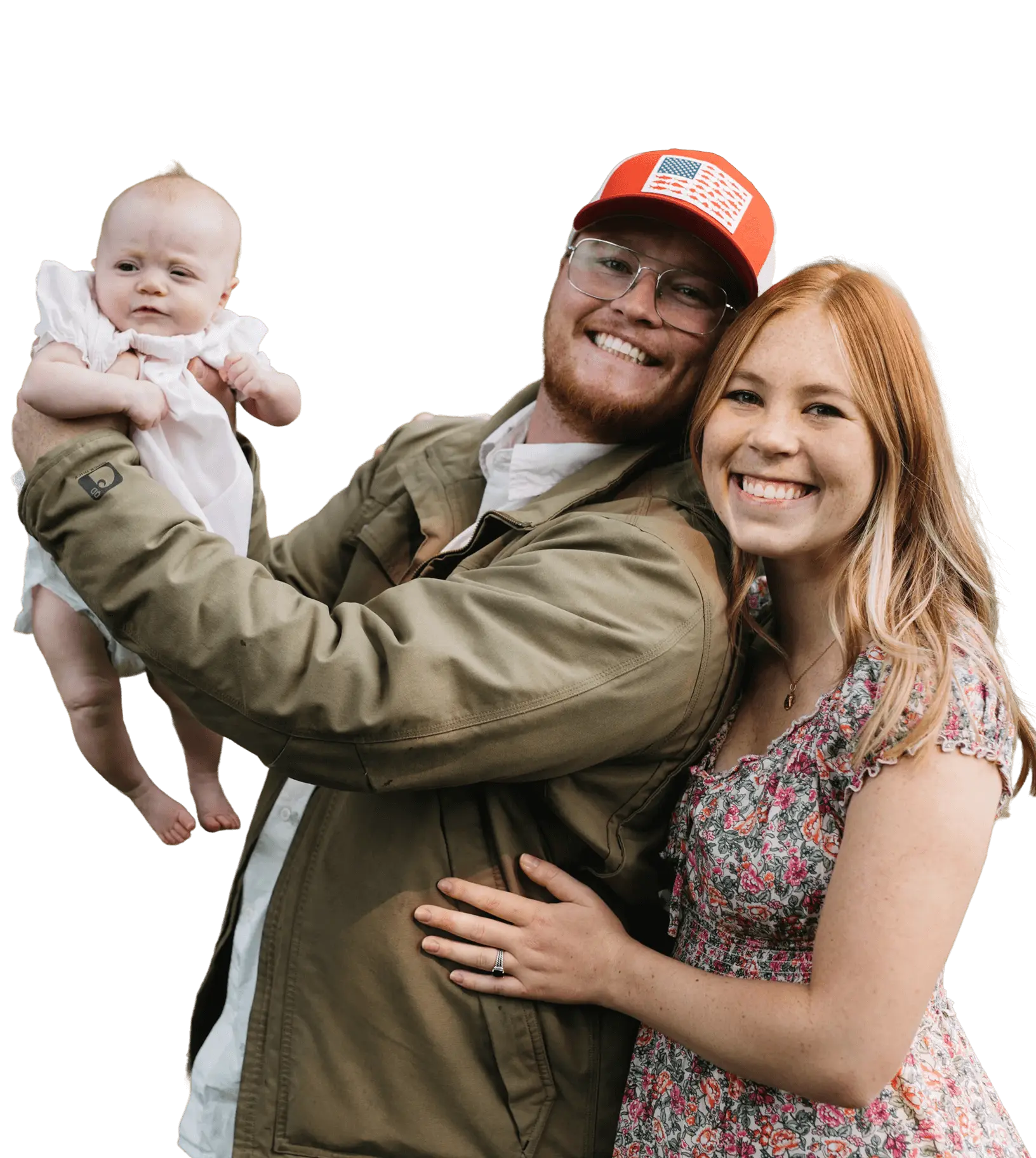 couple holding baby 2